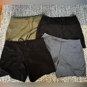 4 pairs of Athletic works shorts. Sz Lg (12/14)